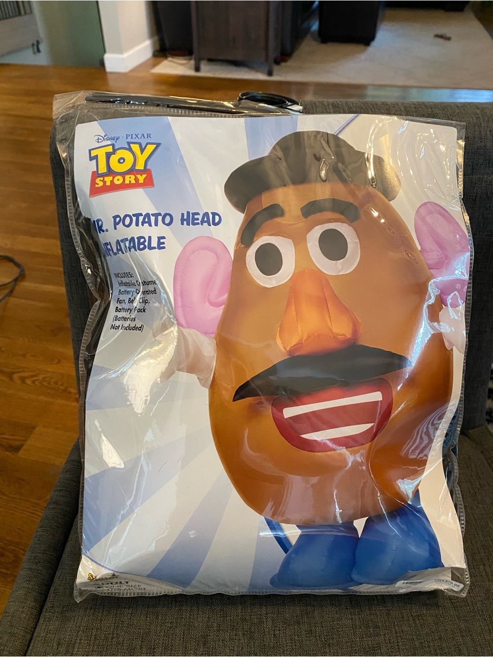 Disney Pixar Toy Story Mr. Potato Head Inflatable Costume w/ Fan Pack, One Size